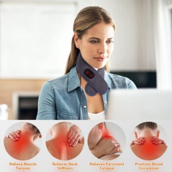 Vibračný masážny pás na krk a šiju Neck Pad