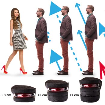 Zvýšenie postavy, vložky na zvýšenie postavy, 35-42, Plus, 3,5 cm, 5 cm, 7 cm