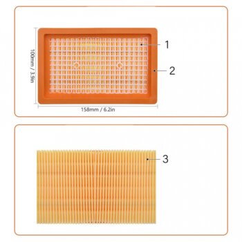 Sada náhradných vreciek do vysávača KARCHER  10ks + HEPA filter WDK-SE6