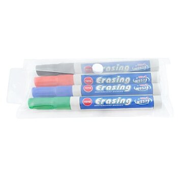 Za sucha stierateľné fixy na tabuľu, 4 kusy