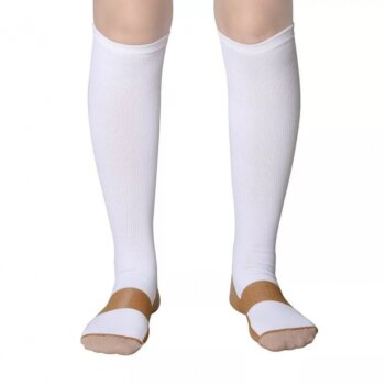 Kompresné podkolienky unisex, biele