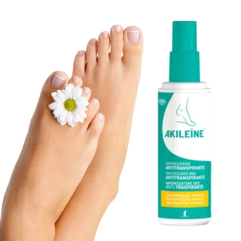 Antiperspiračný sprej na nohy proti poteniu, Akileine Green - 100 ml