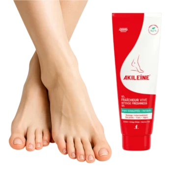 Intenzívny osviežujúci gél na opuchnuté nohy, Akileine Red - 125 ml