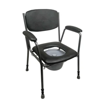 Čalúnená toaletná stolička s výškovým nastavením a odnímateľným vedierkom s vyššou nosnosťou RF-840
