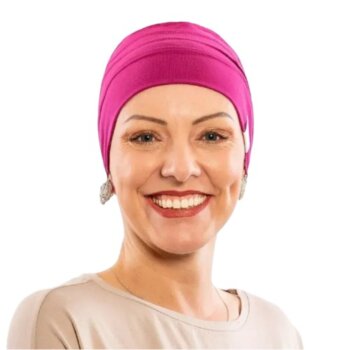 Čiapka po chemoterapii, dámska Canaver (2-vrstvová) magenta