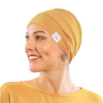 Čiapka po chemoterapii, dámska Canaver (2-vrstvová) mango