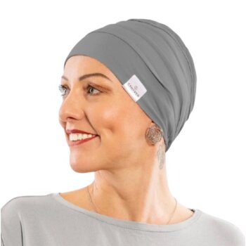 Čiapka po chemoterapii, dámska Canaver (2-vrstvová) sivá