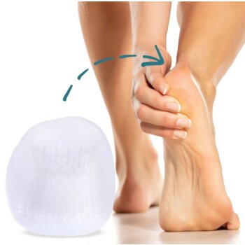 Komfortné gélové vankúšiky pre pätové ostrohy a plantárnu fasciitídu, 1 pár (2ks)