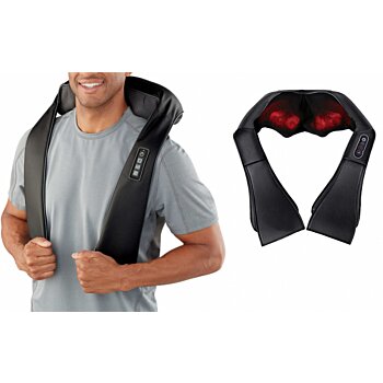 Masážny prístroj na krk, šiju a chrbát Black Shiatsu s vyhrievaním
