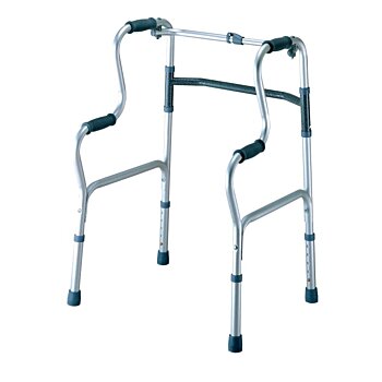 Ľahké skladacie chodítko s dvojitou oporou a nastaviteľnou výškou - 100 Kg