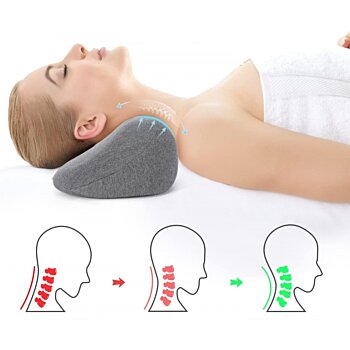 Vankúš ortopedický s pamäťovou penou na ochranu krku, Slow Rebound, 33 x 20 x 16 cm