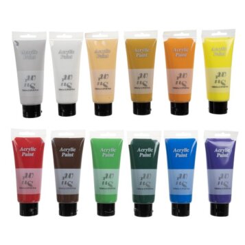 Akrylové farby 12 ks, ColourFull, 12 x100 ml - Náhľad