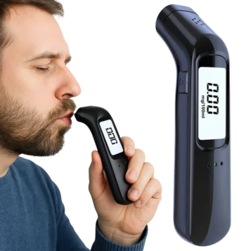 Prenosný bezkontaktný alkohol tester s USB nabíjaním