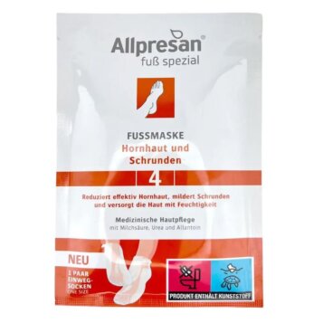 Allpresan 4® regeneračná maska na nohy na popraskanú a zrohovatenú pokožku, 1 pár - Náhľad