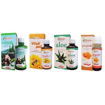 Balíček imunita Medvedí cesnak + Aloe Vera + Včelí peľ + Tinktúra výluh
