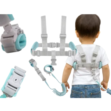 Bezpečnostný popruh s náramkami pre deti 