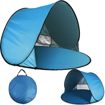 Samorozkladací plážový stan Blue Lagune, 150 x 150 x 90 cm