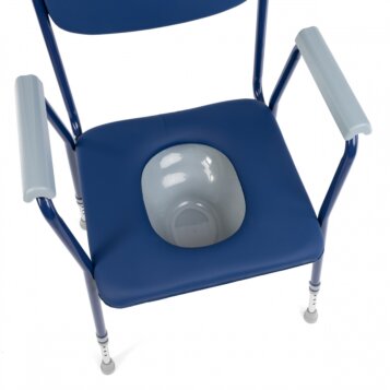 Toaletná stolička BLUE s nosnosťou do 136 kg - Náhľad