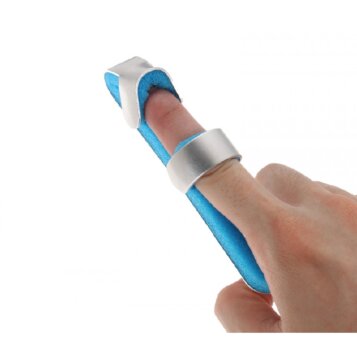 Chránič, fixátor prstov hliníkový - dvojité upevnenie - veľkosť L (12,5 cm)