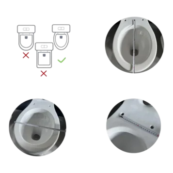 WC doska so systémom pomalého sklápania 44 x 37 cm TOI-5 - Náhľad