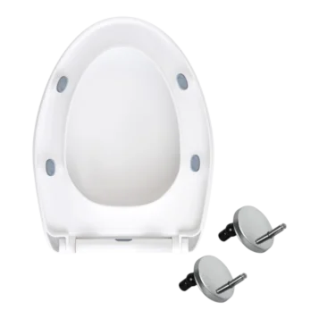 WC doska so systémom pomalého sklápania 44 x 37 cm TOI-5