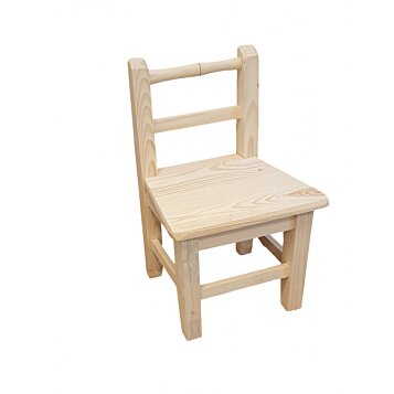 Drevená detská stolička prírodná Stool, 44 x 26 x 24 cm