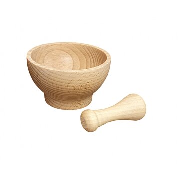 Drevený mažiar malý Crasher, 11 x 6 cm - Náhľad