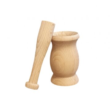 Drevený mažiar vysoký Crasher, 6,5 x 12 cm - Náhľad