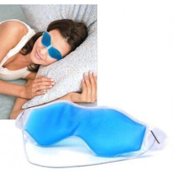 Chladiaca a relaxačná gélová maska na unavené oči, zelená - Náhľad