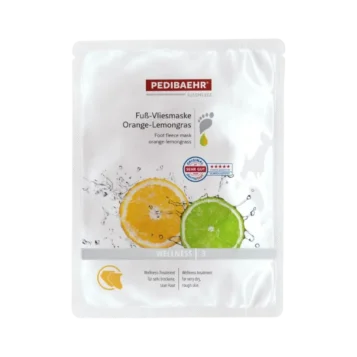 Flísová maska na nohy s pomarančom a citrónovou trávou Pedibaehr - 16 g