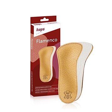 Ortopedické dámske 2/3 kožené vložky do topánok Flamenco