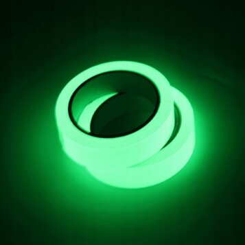 Bezpečnostná fluorescenčná svietiaca samolepiaca páska, 3cm x 5m - Náhľad