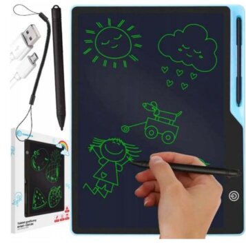 Grafický tablet pre deti s vymazaním jedným tlačidlom 16", modrý