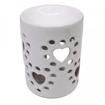 Arómalampa 11,5 cm Heart II, biela - Náhľad