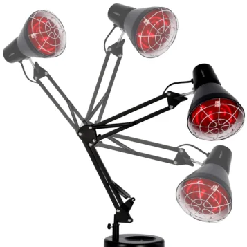 Infračervená lampa Sollux stolová s pohyblivým ramenom - 150 W