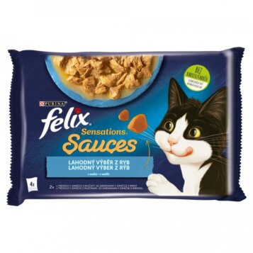 Kapsičky FELIX Sensations Sauces treska, sardinky 4 x 85 g