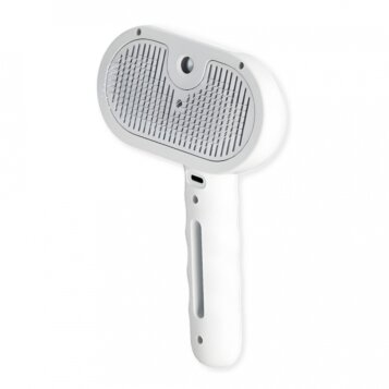 Parná elektrická kefa na srsť pre psy a mačky s rúčkou s nerezovými štetinami JY-09