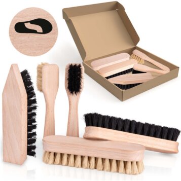 Súprava kefy na starostlivosť o koženú obuv, ShoeClinic 5v1