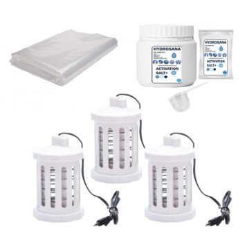 Refill Kit3 Hydrosana  – kompletná detoxikačná sada (3xcievka, aktivačná soľ 500g, fólia)