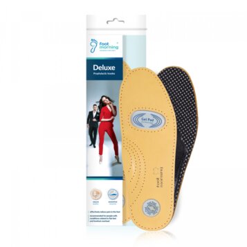 Kožené vložky do topánok s aktívnym uhlím Foot Morning Gel Deluxe