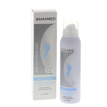 Krémová pena pre pálivé a unavené nohy Sanamed Gel-Krém EISKRISTAL, 150 ml