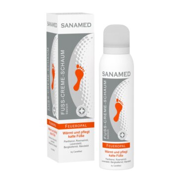 Krémová pena na studené a unavené nohy Sanamed Feueropal, 150 ml