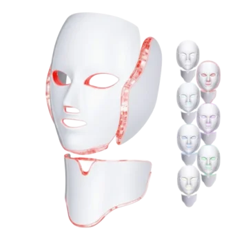 LED maska 7 farieb na tvár a krk – profesionálna fotónová terapia pre omladenie pleti