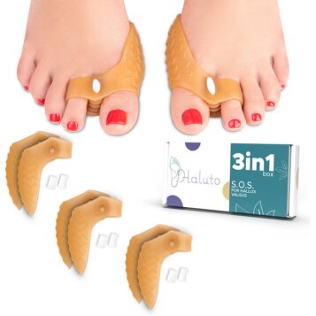 Silikónové oddeľovače prstov na hallux valgus s klinom