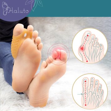 Silikónové oddeľovače prstov na hallux valgus s klinom