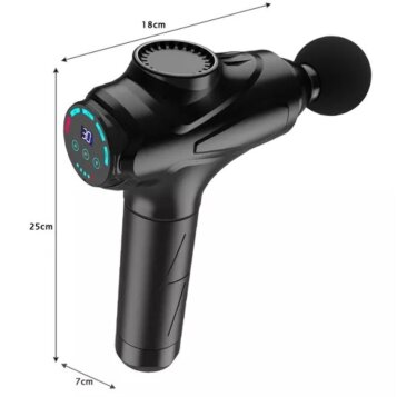 Masážna pištoľ digitálna s 12 nástavcami Power Max II - Náhľad