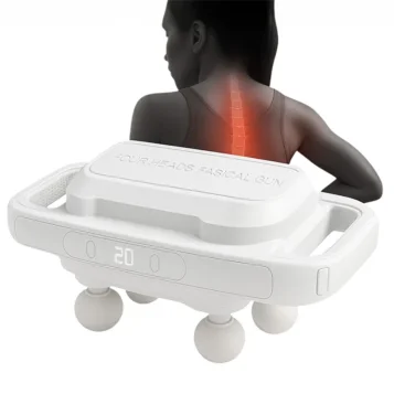 Masážna pištoľ so 4 hlavicami a USB nabíjaním JBY-328 - Náhľad