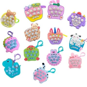 Mini hra - zábavný prívesok na kľúče, odbúravač stresu, FidgetToy