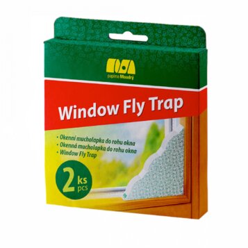 Okenná mucholapka do rohu – Diskrétna a účinná ochrana proti hmyzu 2 ks - Náhľad