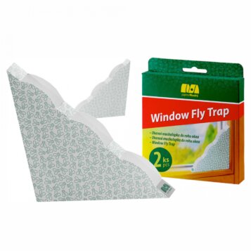 Okenná mucholapka do rohu – Diskrétna a účinná ochrana proti hmyzu 2 ks